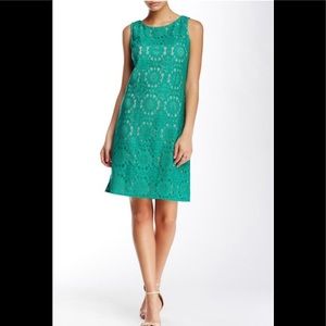 Eliza J | Green Lace Shift Style Dress